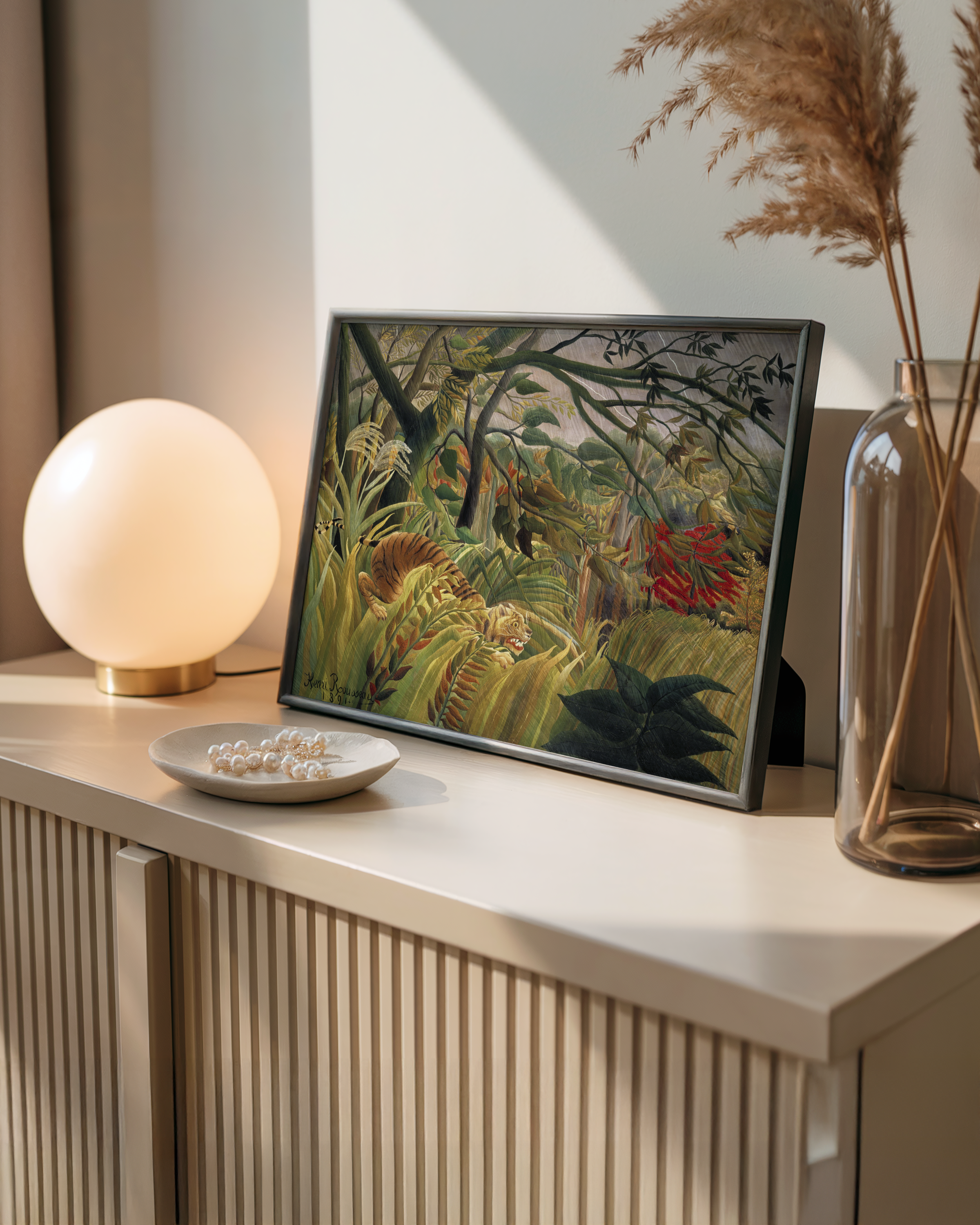 Henri Rousseau - Tiger i tropisk storm ("Overrasket!")