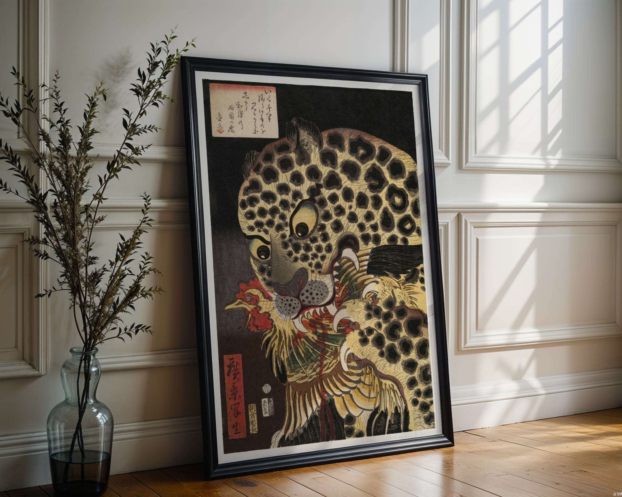 Utagawa Hirokage - The Tiger of Ryōkoku (1860)