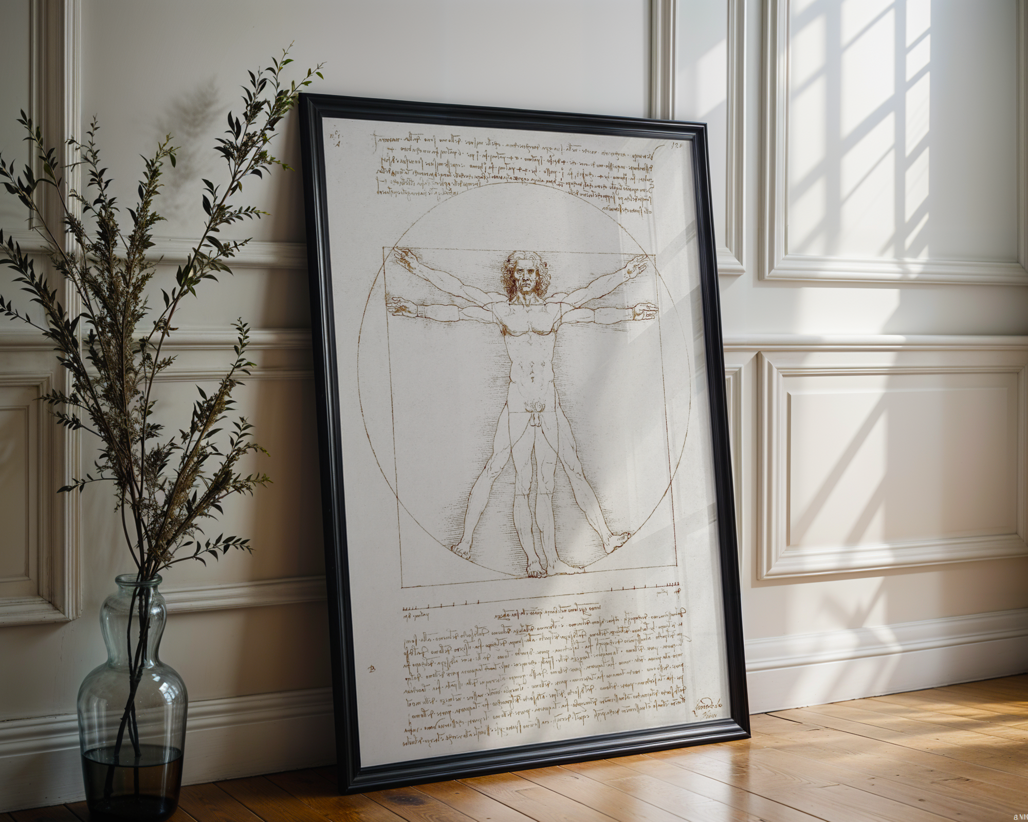 Leonardo da Vinci - Den vitruvianske mann