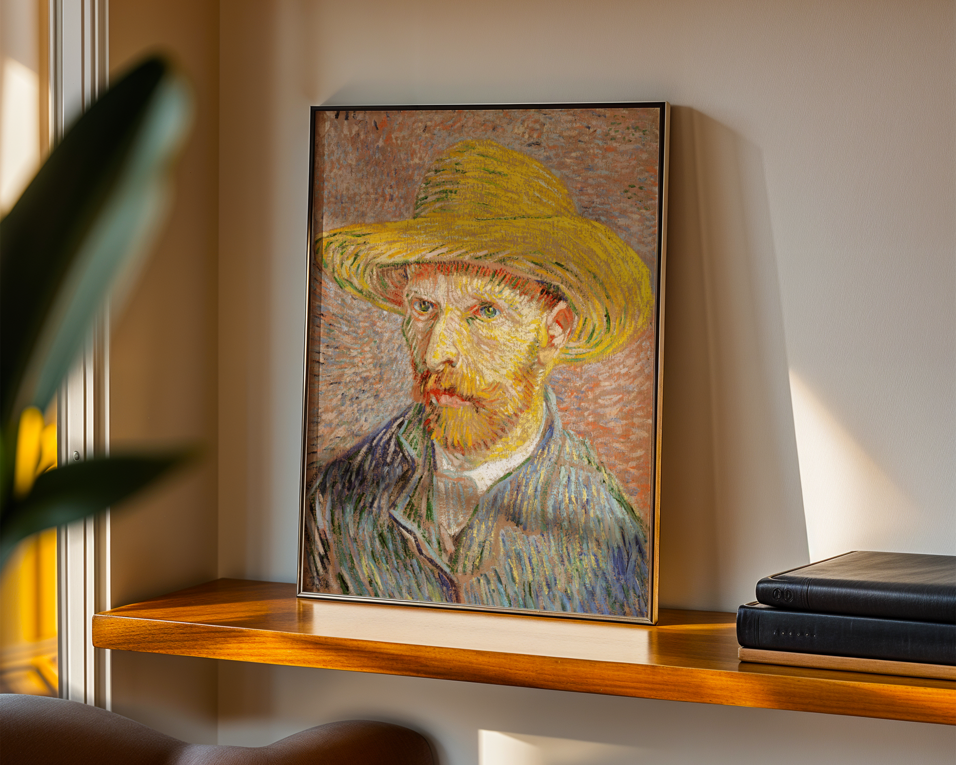 Vincent van Gogh - Selvportrett med stråhatt (1887)