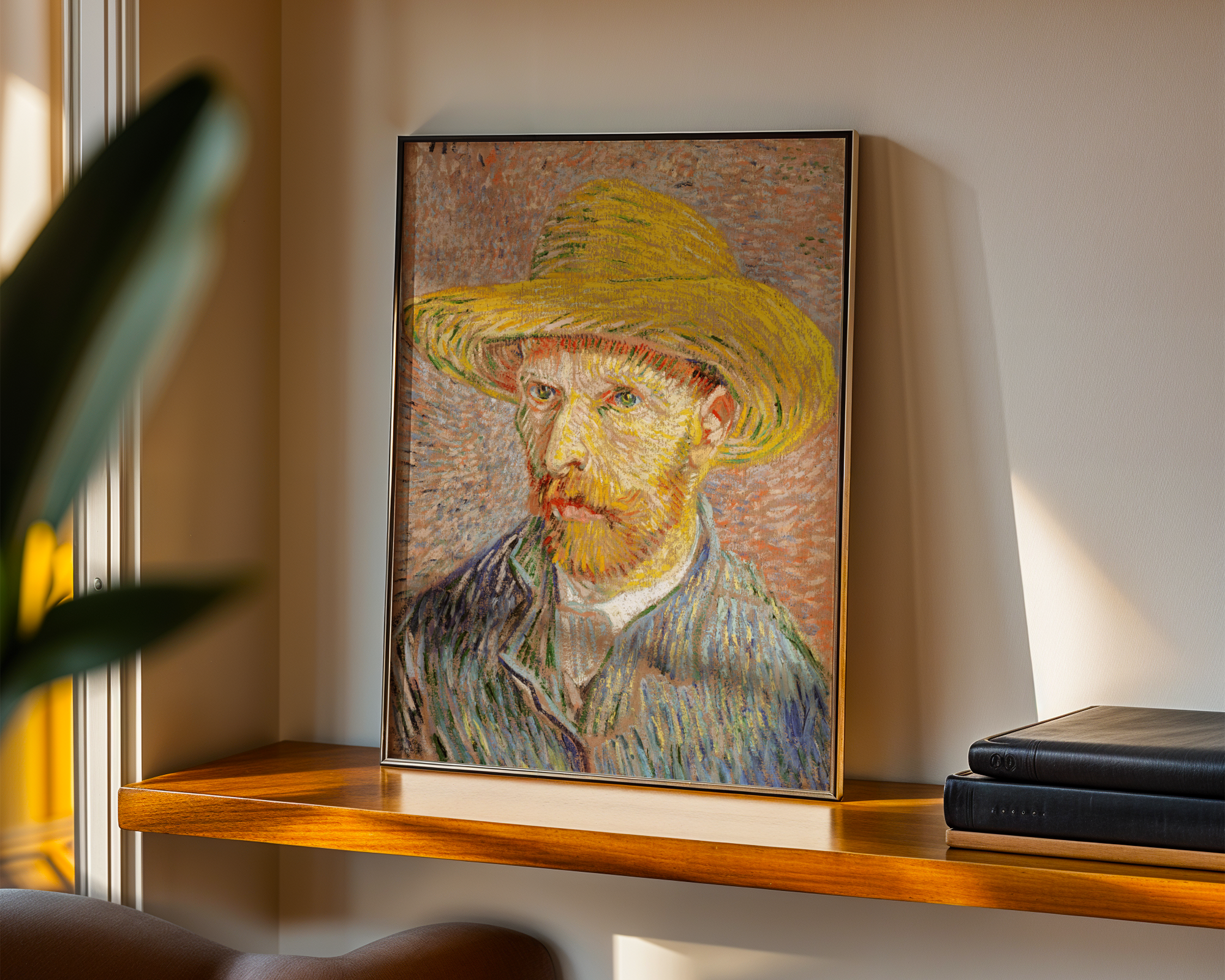 Vincent van Gogh - Selvportrett med stråhatt (1887)