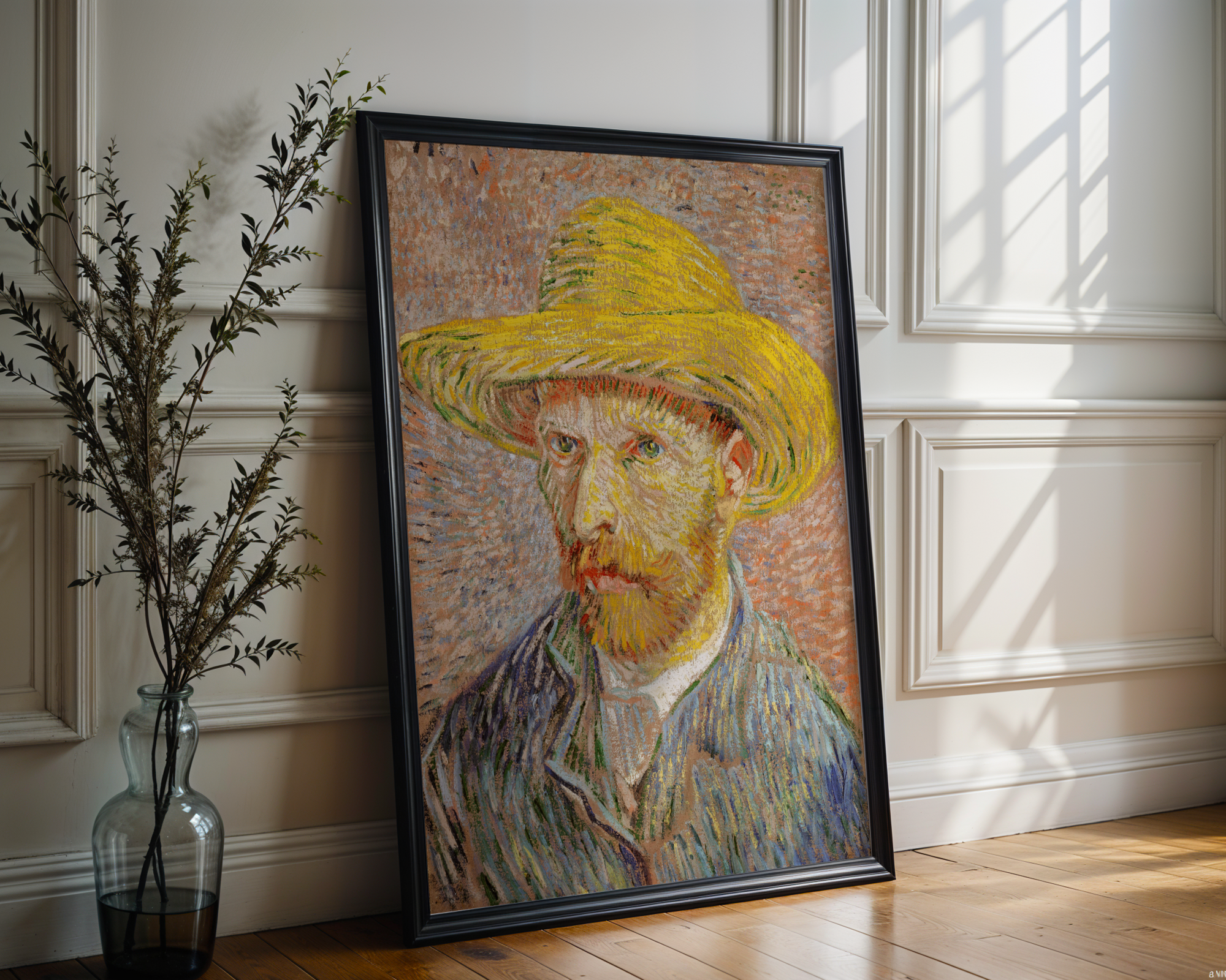 Vincent van Gogh - Selvportrett med stråhatt (1887)