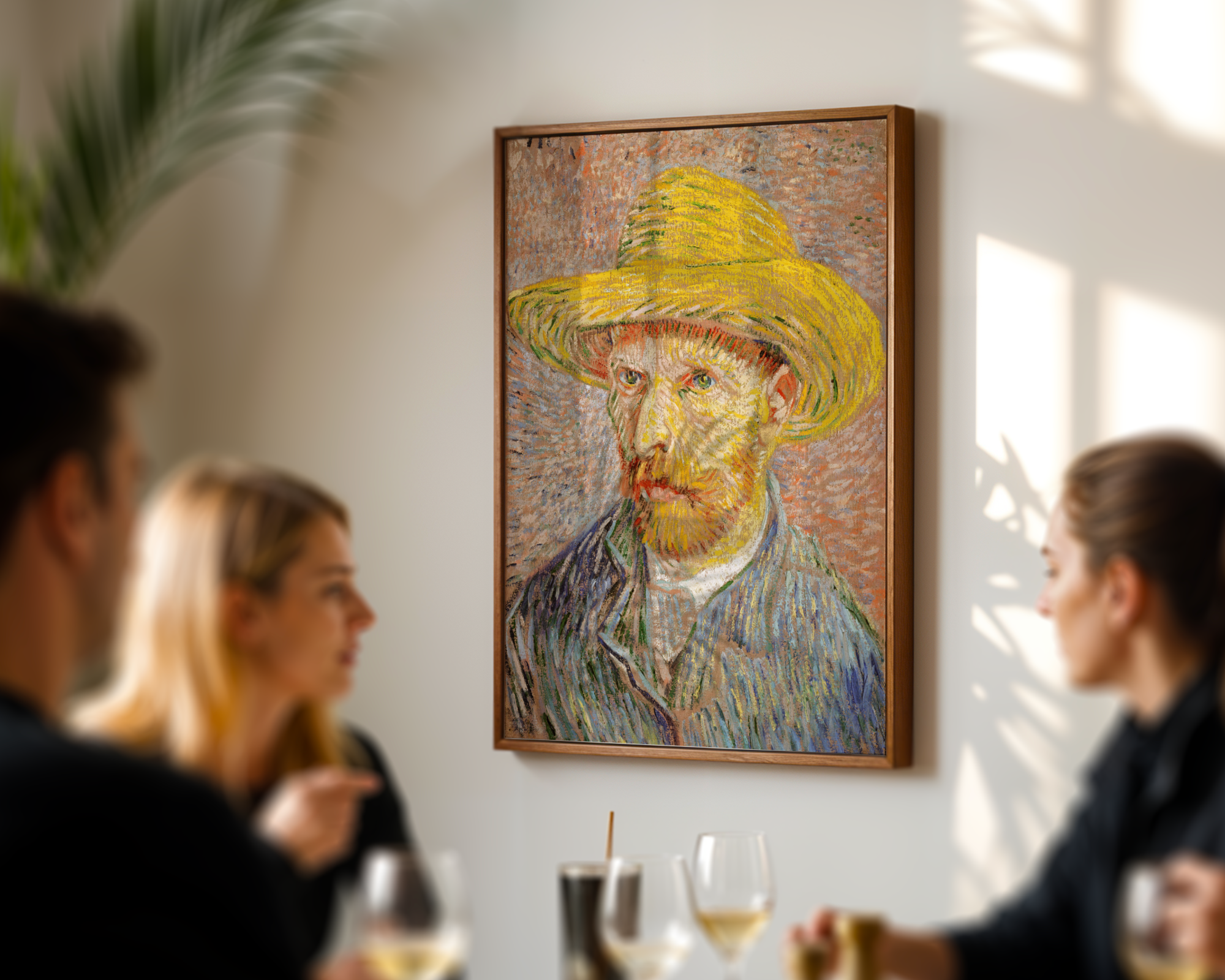Vincent van Gogh - Selvportrett med stråhatt (1887)